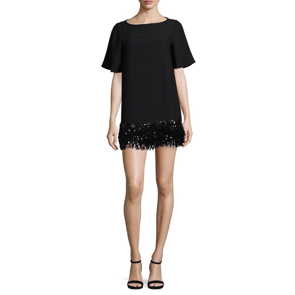 Kate Spade Sequin Fringe Tunic Mini Dress